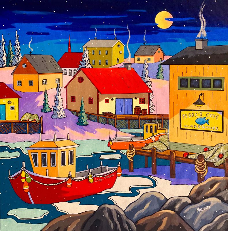 Port de Peggy's Cove-20 x 20