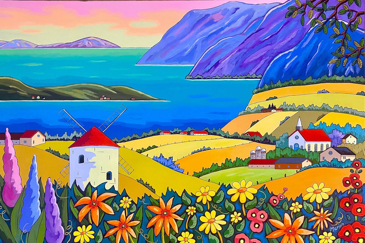 Windmill sounds 24x36-Available at Koyman Gallery Ottawa