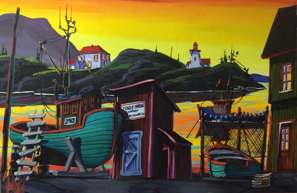 MORNING LIGHT ON NORTH HEAD GRAND MANAN