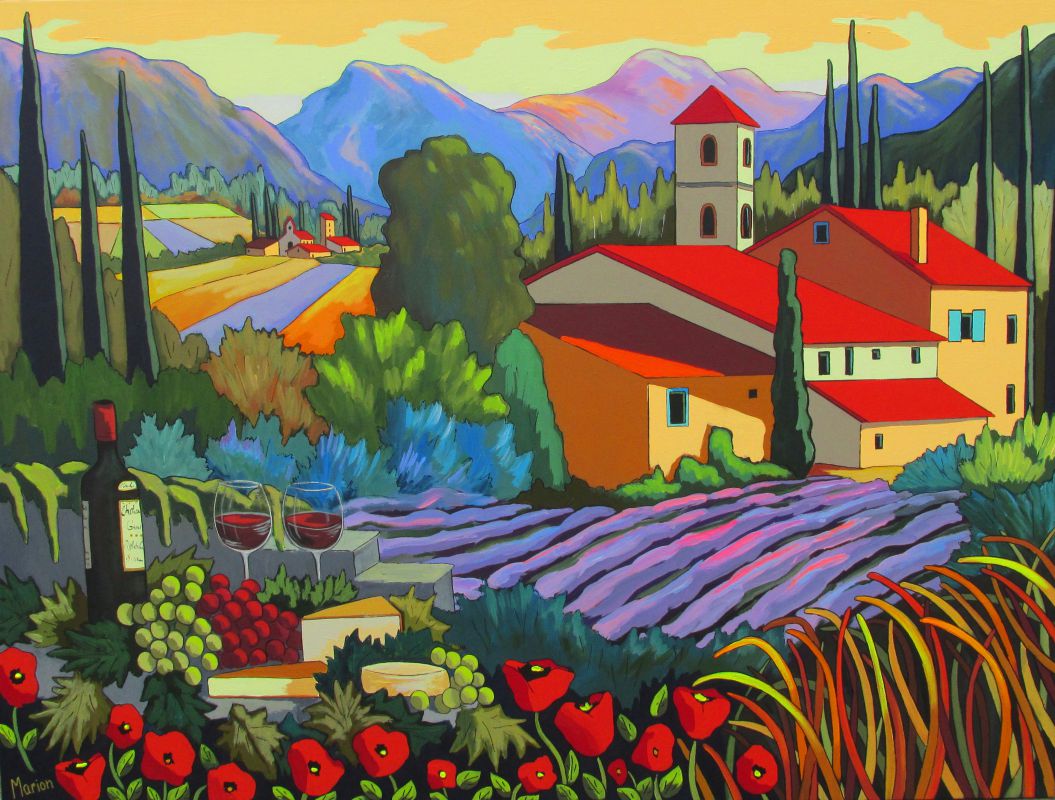 Provençal spirit 36x48 - Louise Marion, landscaper canadian ...