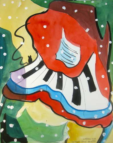 Un piano sur la neige II