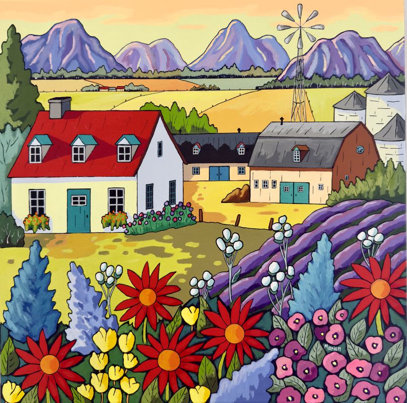 Floraison de printemps 20 x 20-