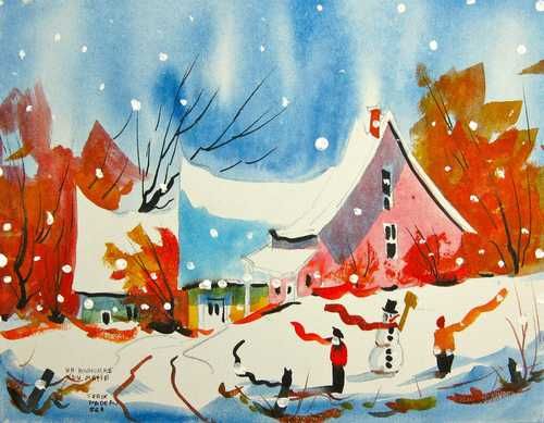 Un bonhomme du matin de Noël