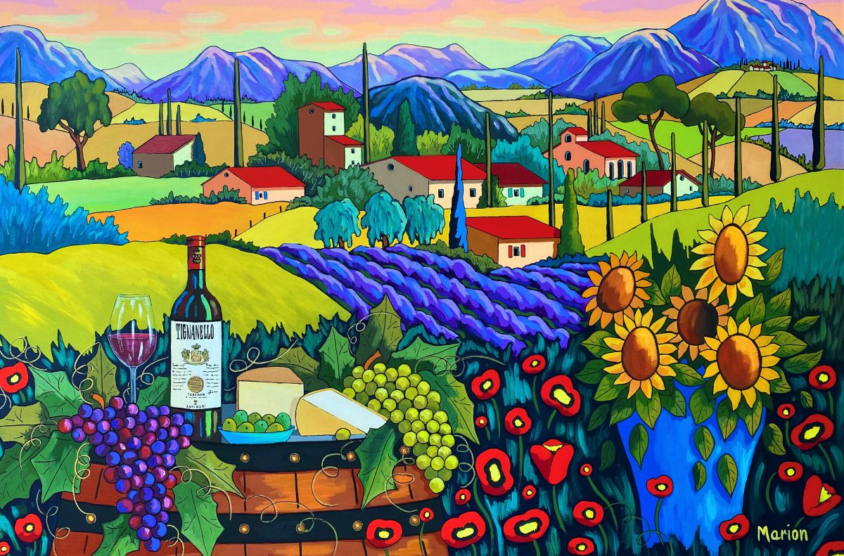 Vineyard delights 24 x 36