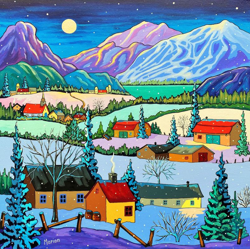 Nuit silencieuse 20x20