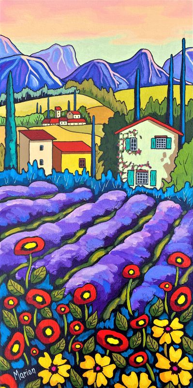 Au temps de la lavande 8x16