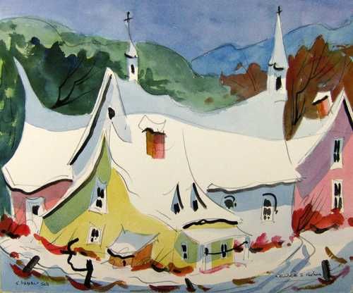 L'�glise � 2 clochers