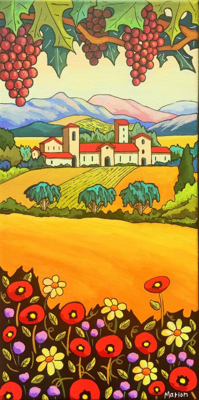 Le vignoble 8x16