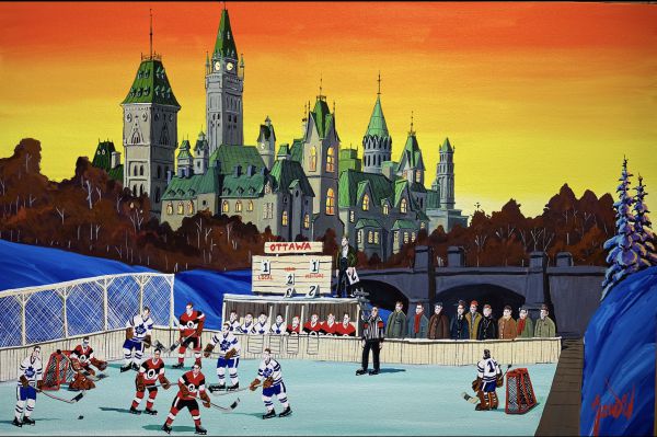 HOCKEY ON RIDEAU CHANAL