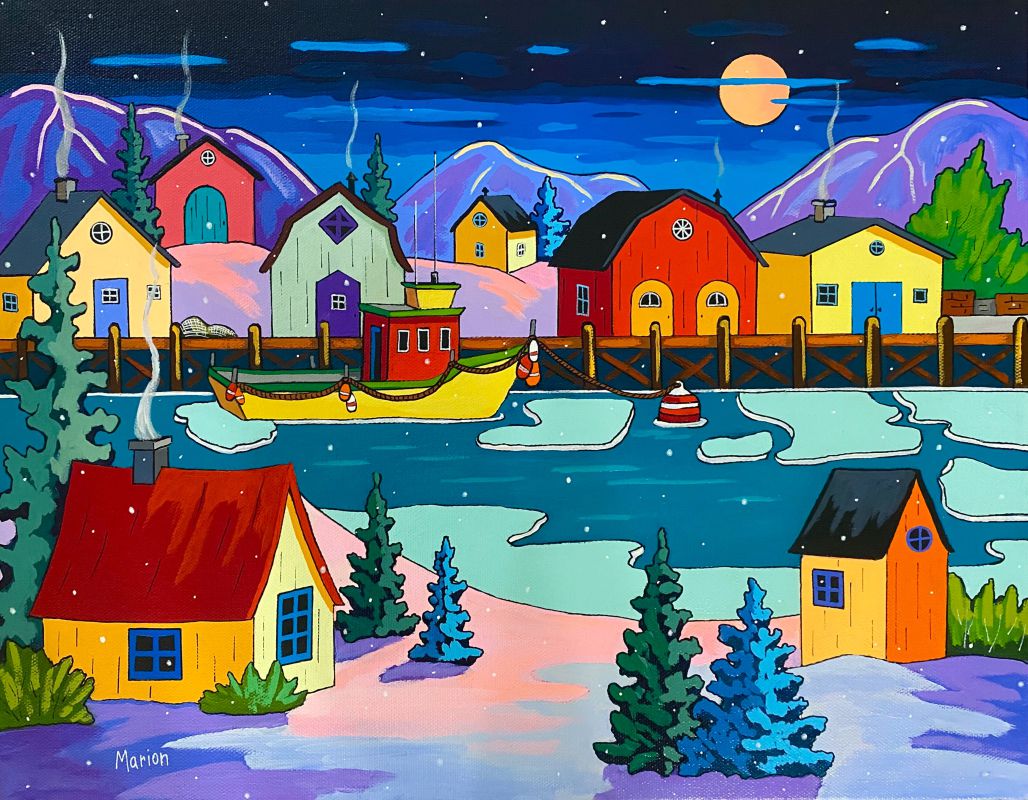 Lights of the night 14 x 18