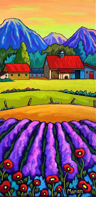 The perfume of lavender 8 x 16