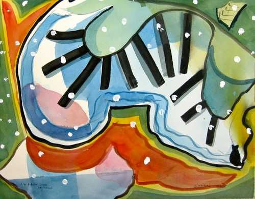 Un piano sous la neige