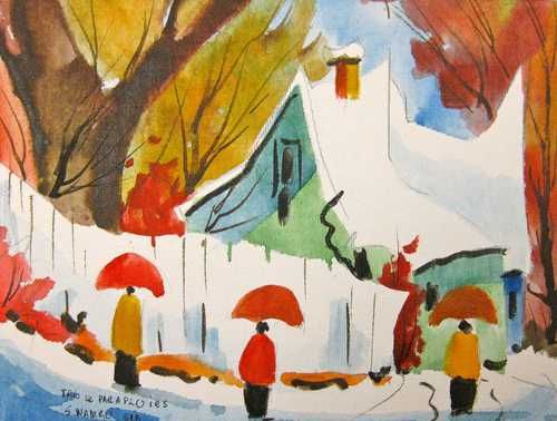 Trio de parapluies