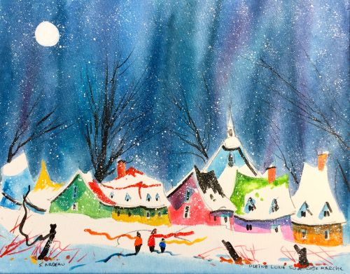 Pleine lune sur cette marche