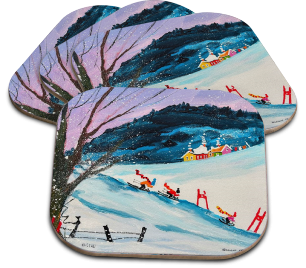 Sous-verre (#37)  Dvalons en coeur