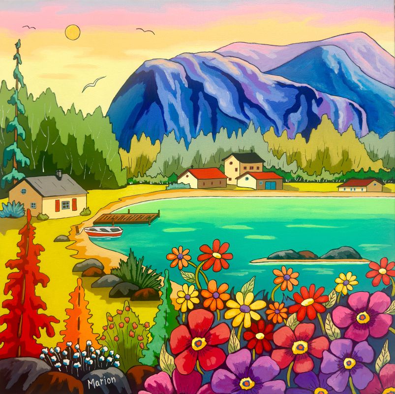 Paix 20 x 20- disponible a Fallen Leaf Art Gallery, Canmore