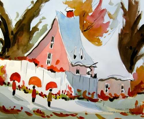 Le soleil sous les parapluies