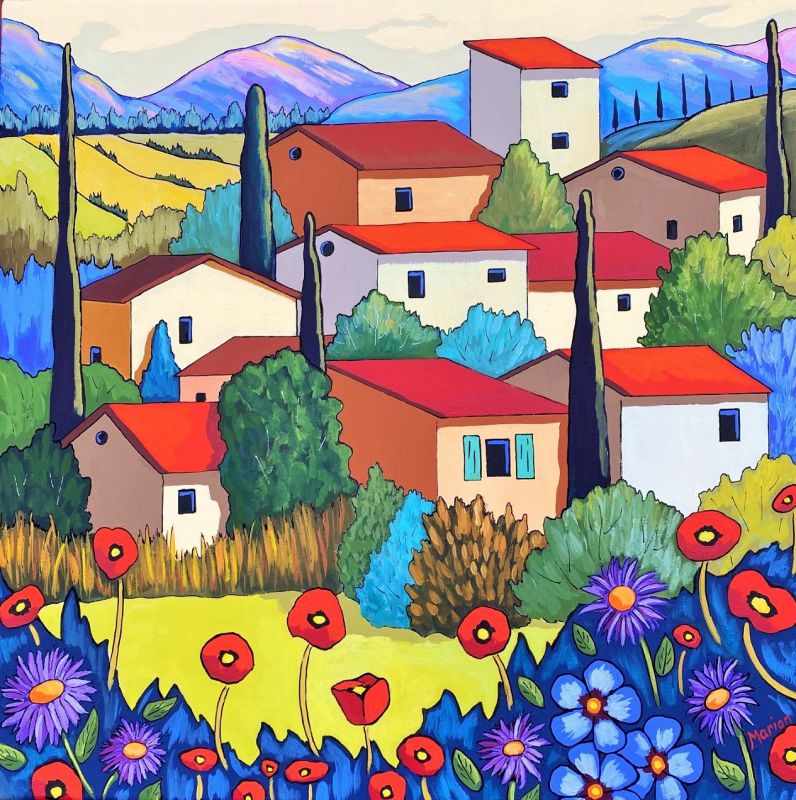 Beaux coquelicots 20x20