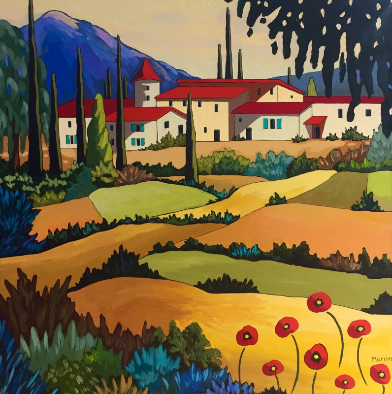 Au pays de la cigale 40x40