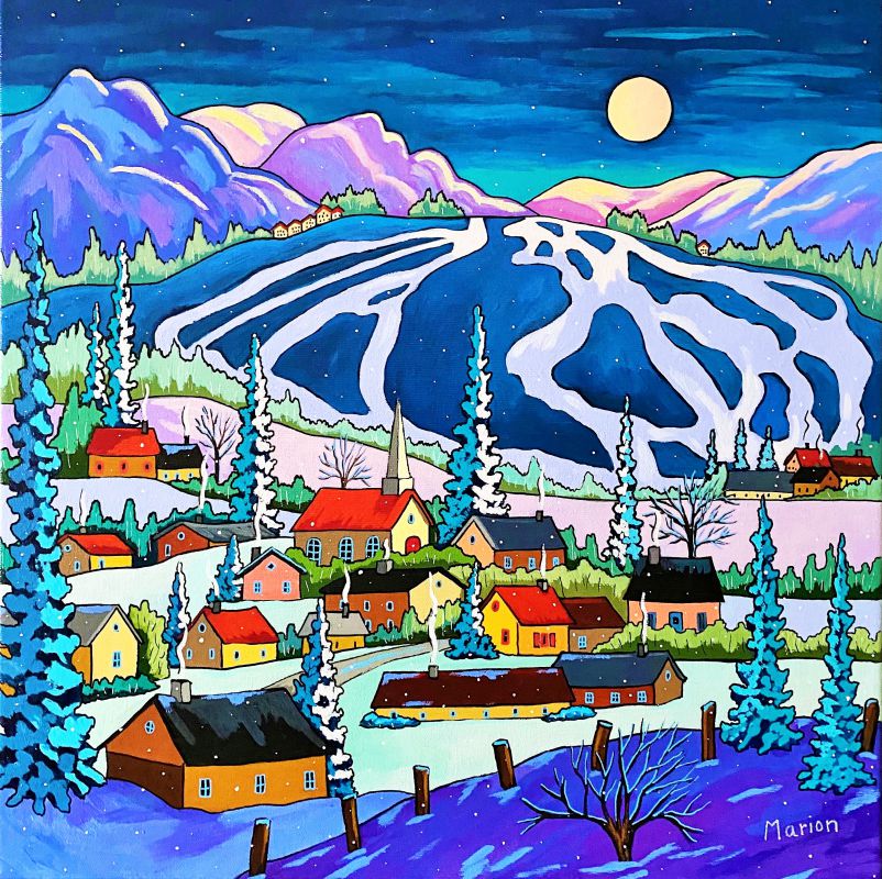 Au pied des pentes 16x16