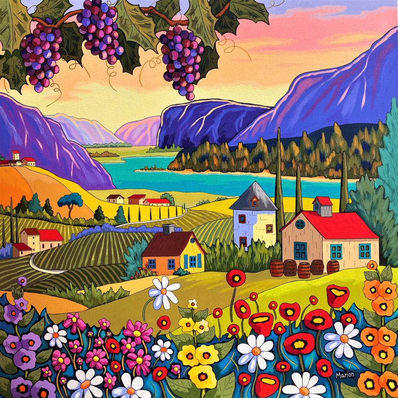 The vineyard road 36x36