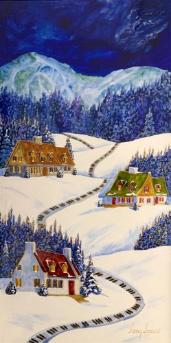 UNE SOIRÉE BIEN AGRÉABLE 20 PO X 10 PO