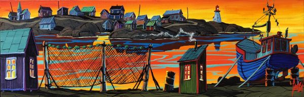 END OF THE DAY ON PEGGY'S COVE