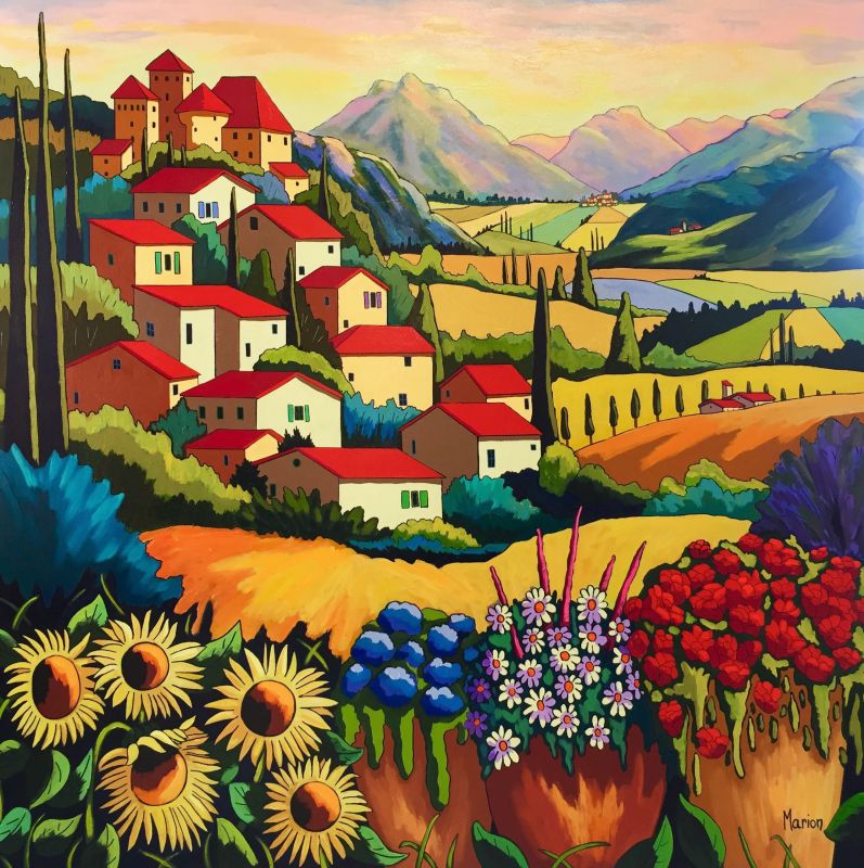 Hight perched village 48x48