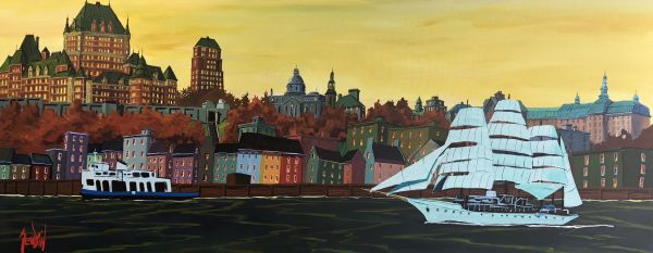 GRAND VOILIER DEVANT QUBEC