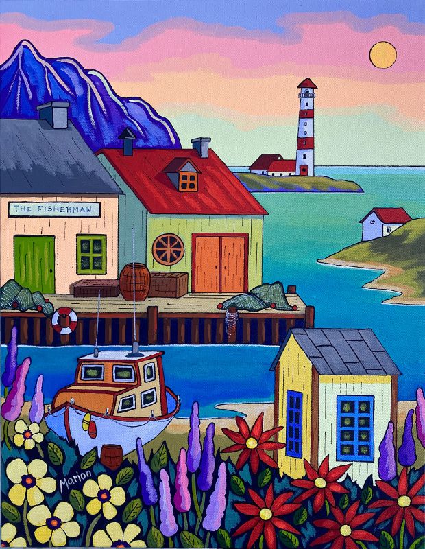 The fisherman 14 x 18