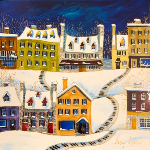 EN VISITE EN SOIRÉE                                                              10 PO X 10 PO