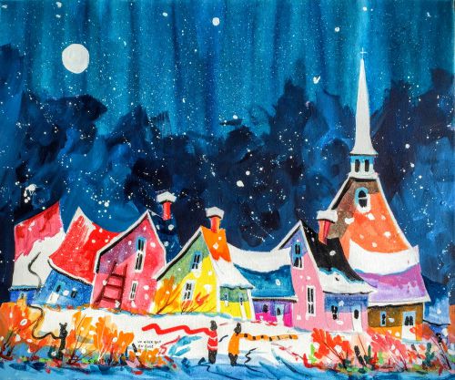 Un hiver tout en rose