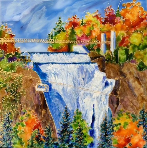 LES CHTES MONTMORENCY  L'AUTOMNE                                 24 PO X 24 PO