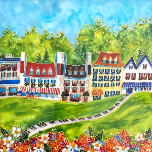 C'EST UN BEAU MATIN POUR VISITER                                          10 PO X 10 PO