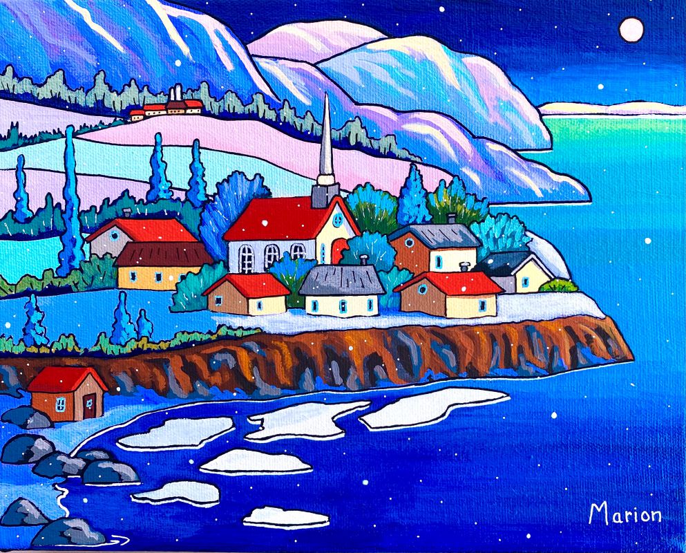 The melting ice 8 x10