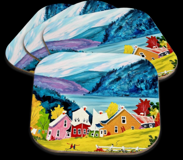 Sous-verre (#41)  Mon coeur est grand comme ce pays