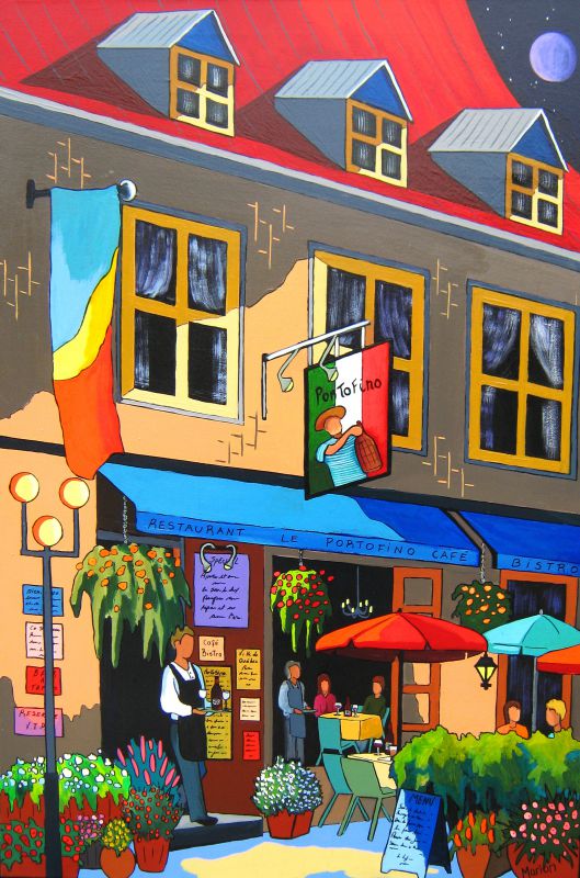 Soire romantique au Portofino 24x36