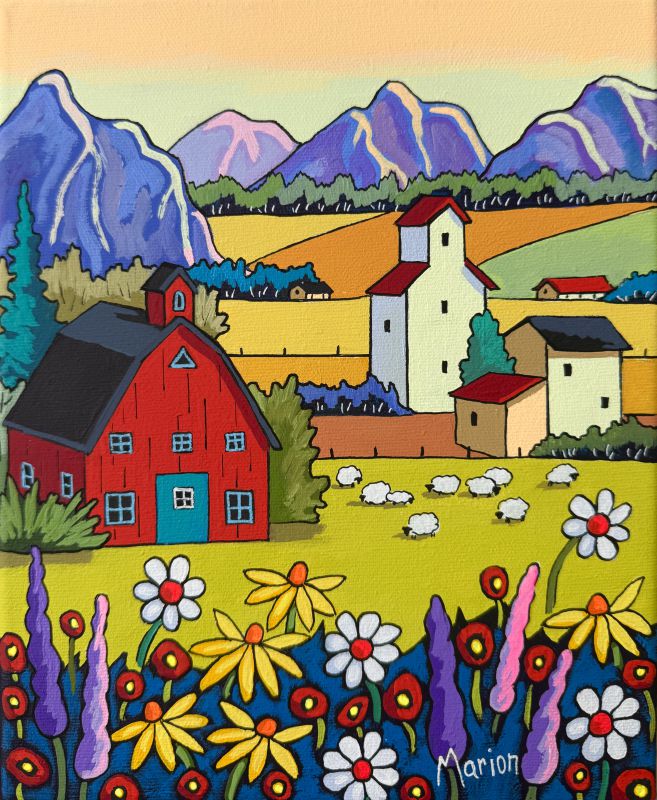 Un moment tranquille 8 x 10- disponible a Fallen Leaf Art Gallery, Canmore