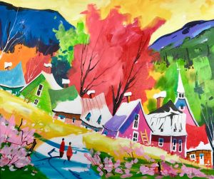 Elles dansent dans le rang qui penche