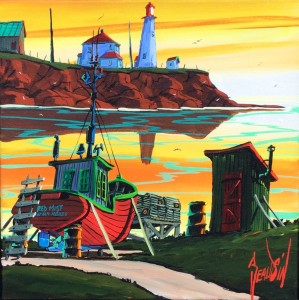 8"-15" ACRYLIQUE SUR CANVAS