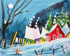 Soir de pleine lune, soir de paix, nos deux coeurs vibrent