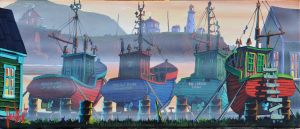 BROUILLARD SUR LE QUAI