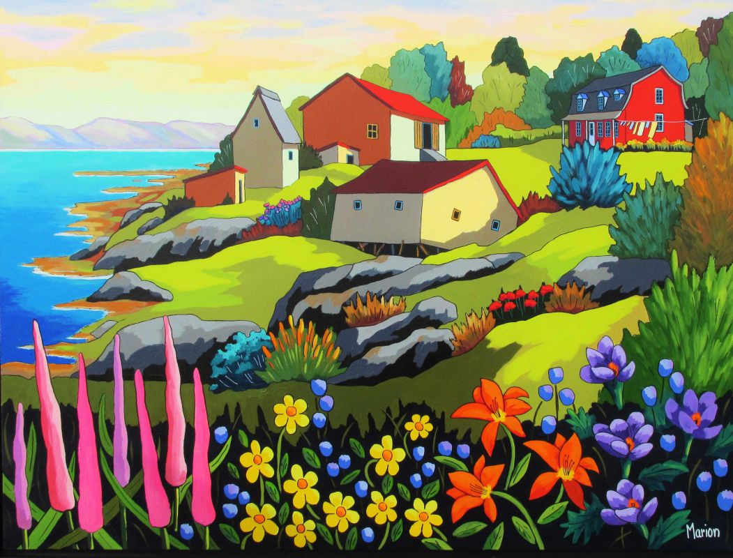 Coup de foudre à l'Île-Verte 36x48