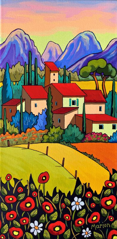 Joyeux coquelicots 8x16