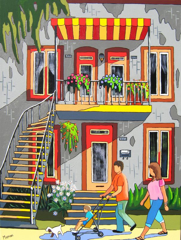 Family walk 18x24