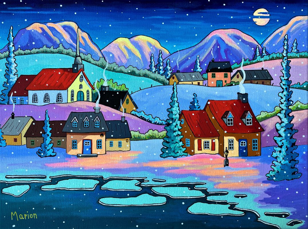 Winter poetry 16x16