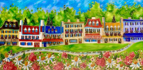 UNE VILLE VRAIMENT FLEURIE.                          6 PO X 12 PO