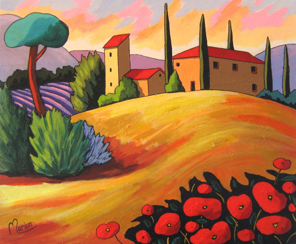 Tuscany sun 20x24