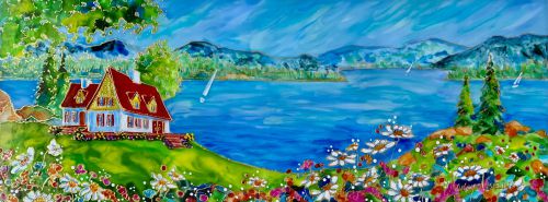 LA DANSE DES MARGUERITES. 6 PO X 16 PO
