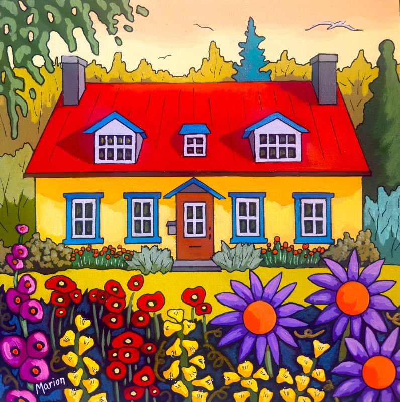 La maison jaune 12x12